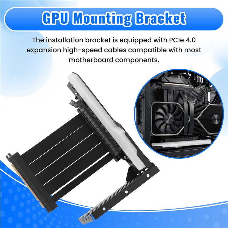 Efficient Vertical GPU Mountin - Pcie 4.0 X16 Riser Cable 90 Degree review and price