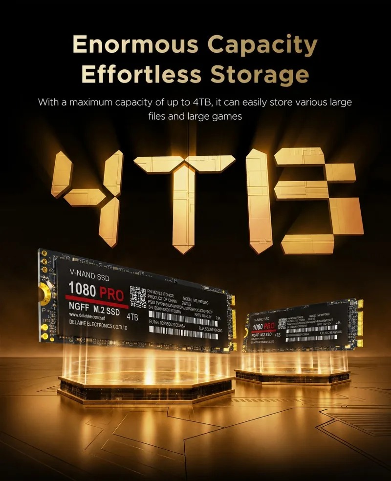 100% original 1080PRO with 1TB - M.2 Nvme 4Tb Pcie 4.0 Ssd review and price