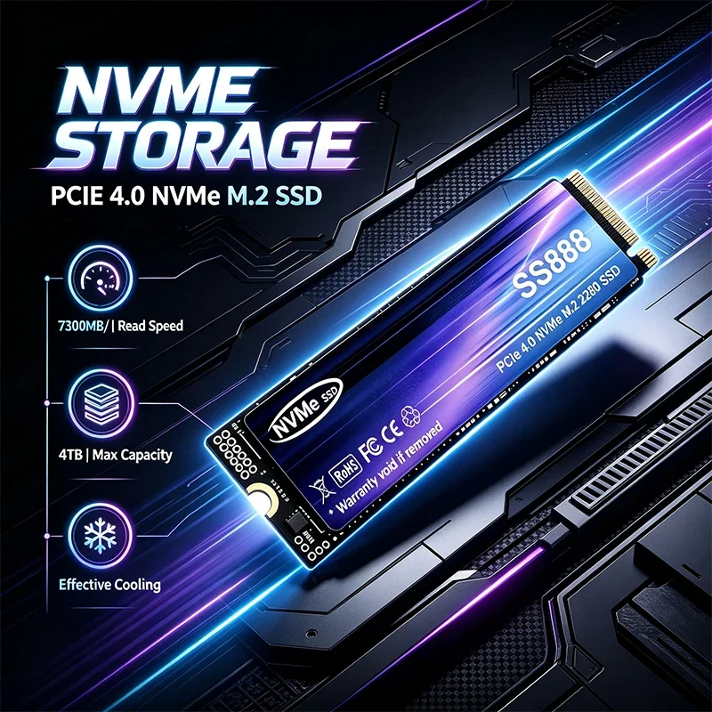 New SS888 M.2 SSD Hard Disk 2T - M.2 Nvme 4Tb Pcie 4.0 Ssd review and price