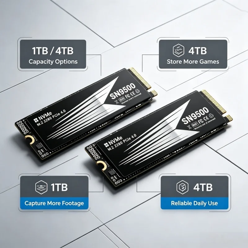 High Speed SN9500 PCIe 4.0 Gam - M.2 Nvme 4Tb Pcie 4.0 Ssd review and price