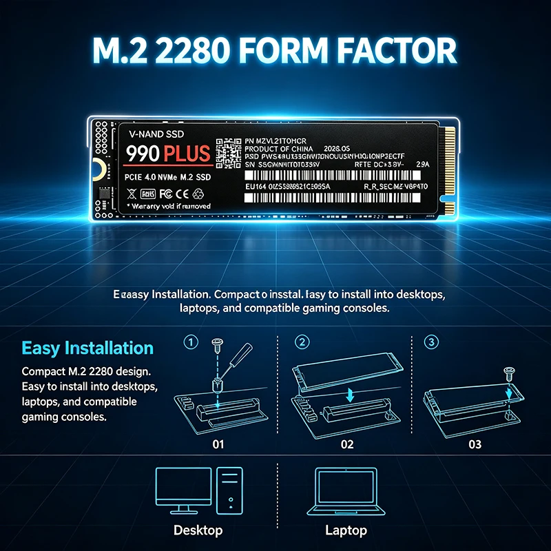 Genuine 990 Plus M.2 NVMe PCIe - M.2 Nvme 4Tb Pcie 4.0 Ssd review and price